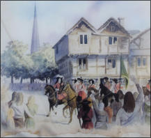 Painting of the Cornhill and the Duke of Monmouth