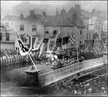 image of the town bridge opening 1883