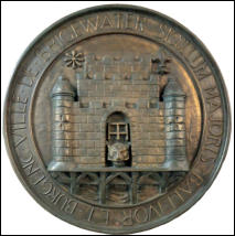 image of town crest plaque